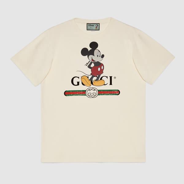 DISNEY (ディズニー) x GUCCI  コピーオーバーサイズ Tシャツ 3色 565806 XJB66 9756